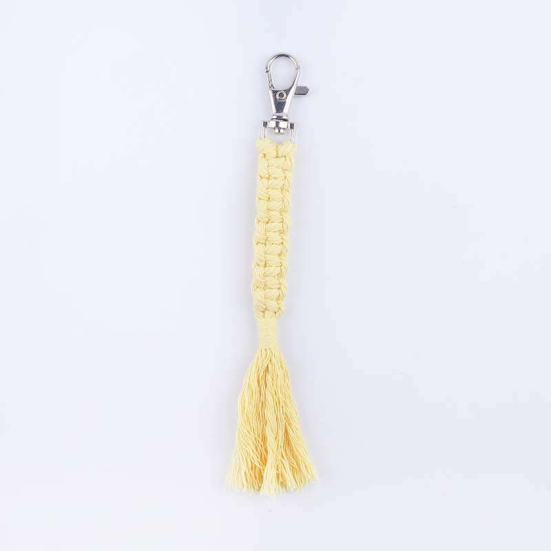 Wholesale Hand Woven Cotton Lanyard Keychain